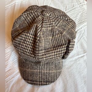 Tweed Newsboy Hat w Bow